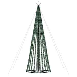 LED vánoční stromek 1028 modrých LED diod 403 cm - obrázek 6