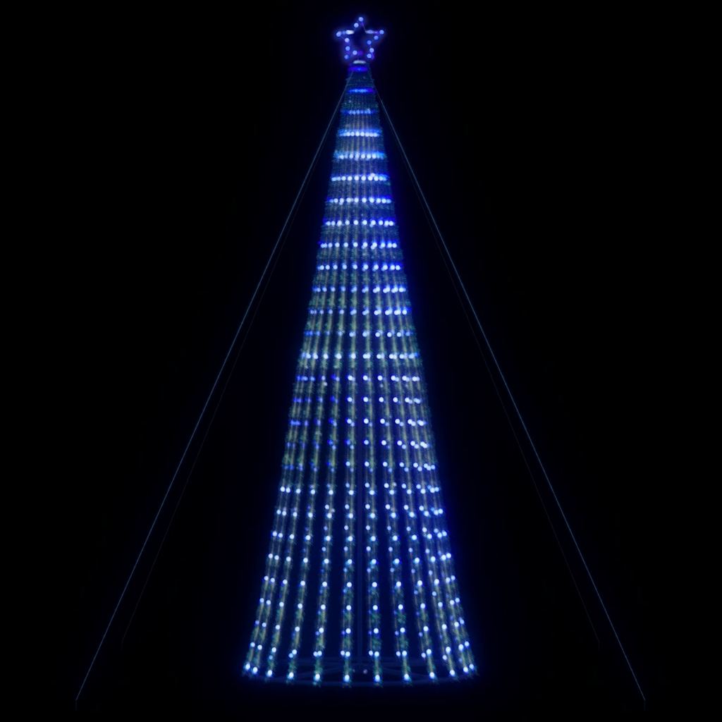 vidaXL Weihnachtsbaum Kegelform 1028 LEDs Blau 403 cm