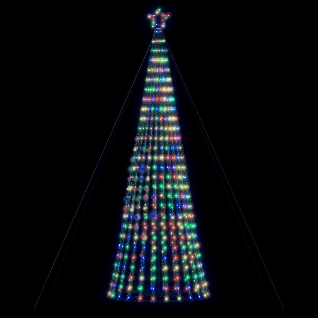 vidaXL Weihnachtsbaum Kegelform 1028 LEDs Mehrfarbig 403 cm