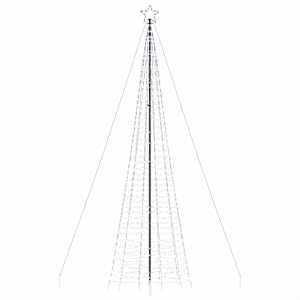 LED vánoční stromek s hroty 1534 studených bílých LED 500 cm - obrázek 4