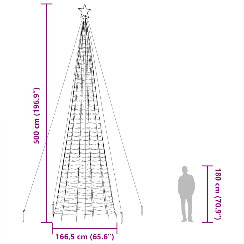 Blå / 500 cm - Billede 13