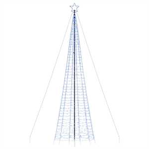 LED vánoční stromek s hroty 1534 modrých LED diod 500 cm - obrázek 6