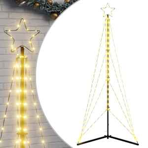 vidaXL LED j&otilde;ulupuu 363 LEDid Soe Valge 182 cm