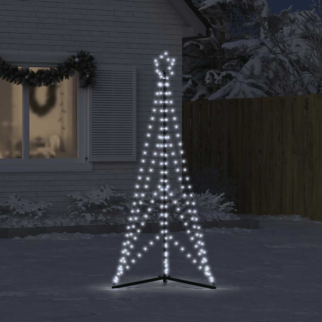 vidaXL hideg fehér LED karácsonyfa 363 LED 182 cm