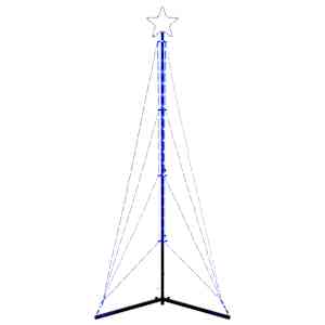 LED vánoční stromek 363 modrých LED diod 182 cm - obrázek 4