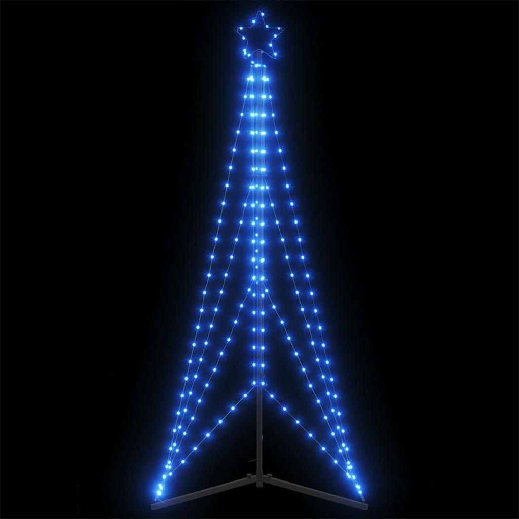 vidaXL Weihnachtsbaum-Beleuchtung 363 LEDs Blau 182 cm