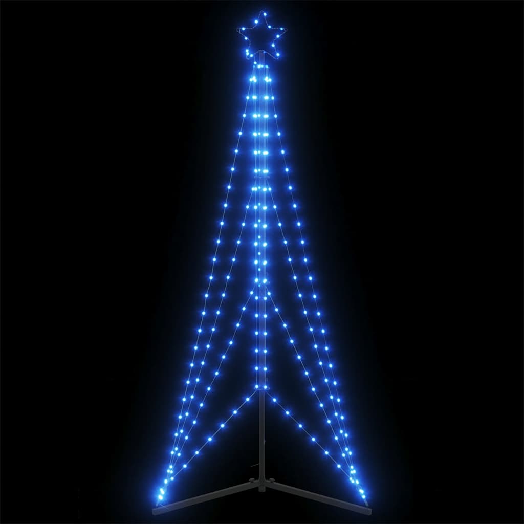 vidaXL Weihnachtsbaum-Beleuchtung 363 LEDs Blau 180 cm