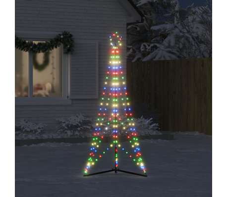 vidaXL LED Christmas Tree 363 LEDs Colorful 182 cm