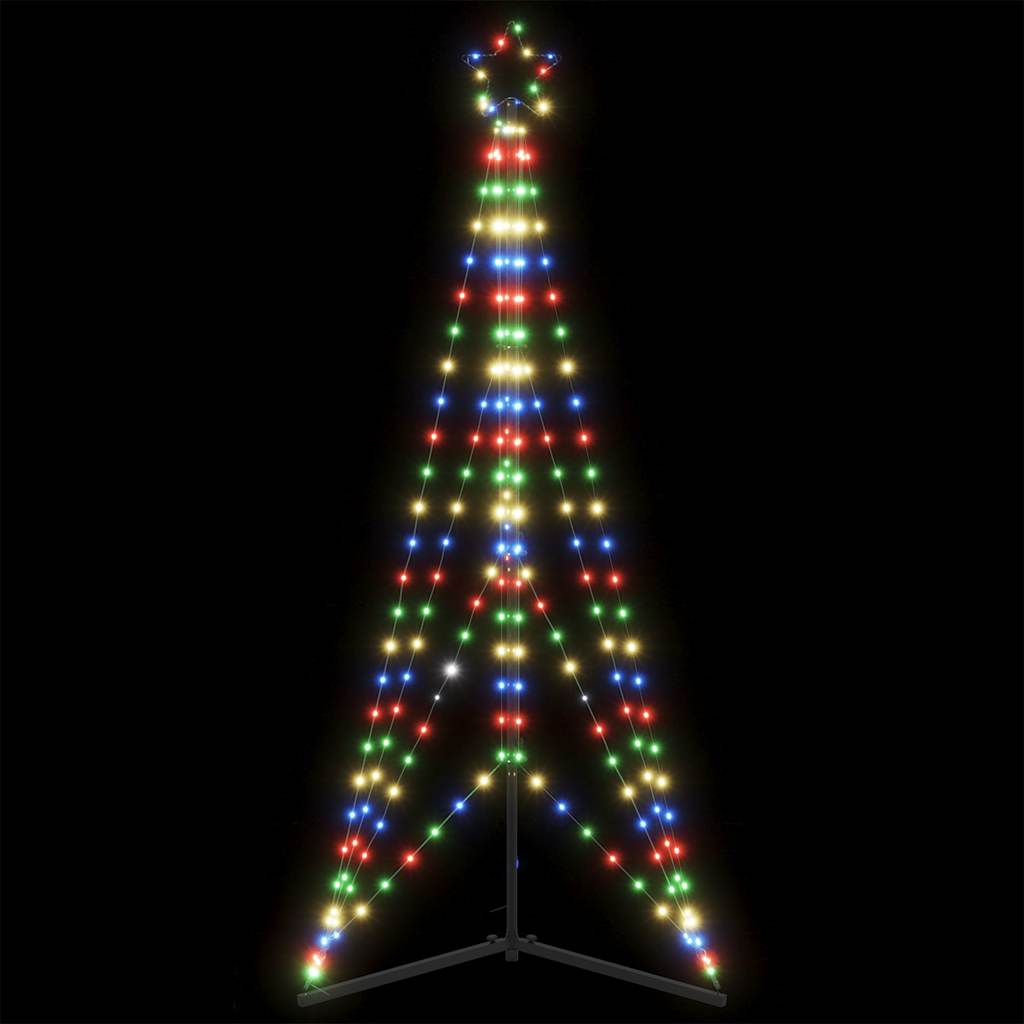 vidaXL Weihnachtsbaum-Beleuchtung 363 LEDs Mehrfarbig 182 cm