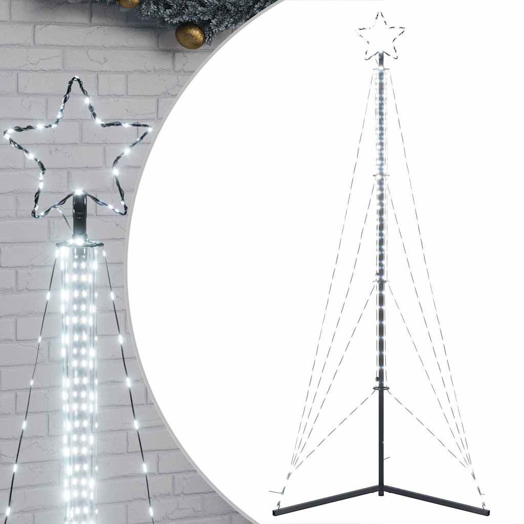 Thumbnail - vidaXL LED Weihnachtsbaum 483 LEDs Kaltweiß 240 cm