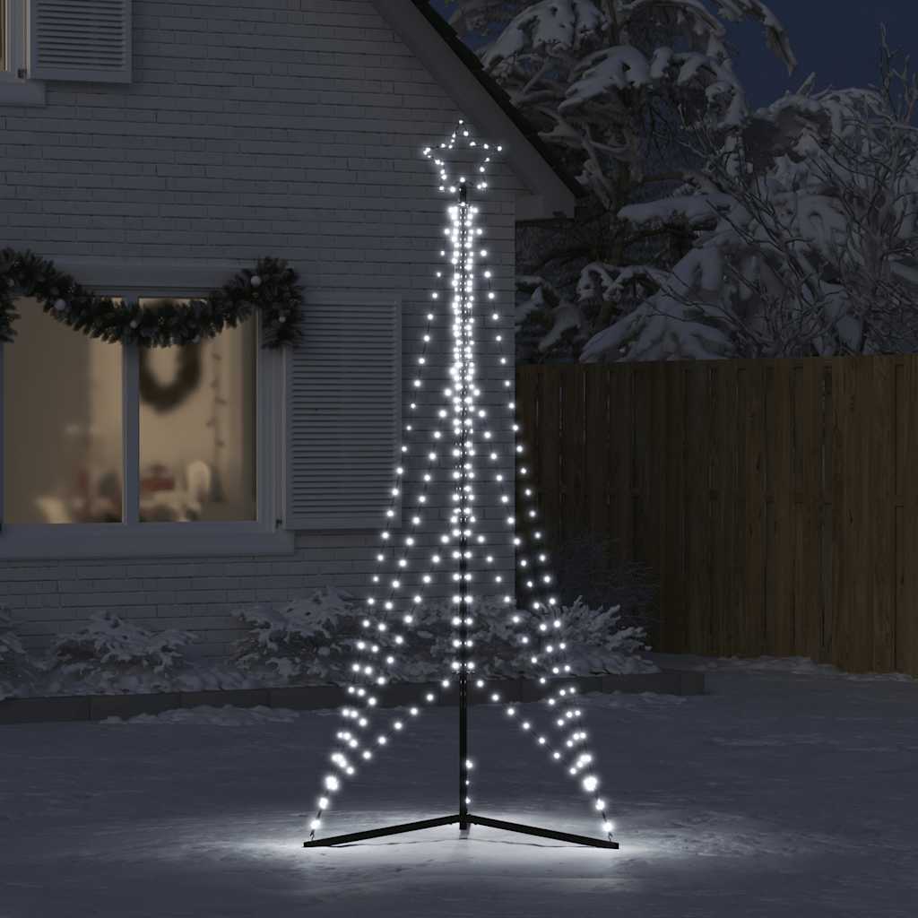 vidaXL LED-kerstboom 483 LEDs koud wit 240 cm afbeelding