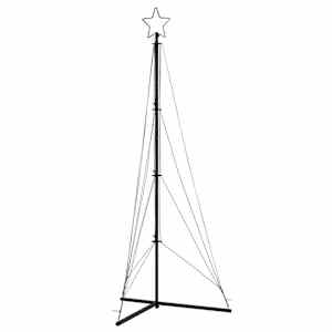LED vánoční stromek 483 studených bílých LED diod 240 cm - obrázek 4