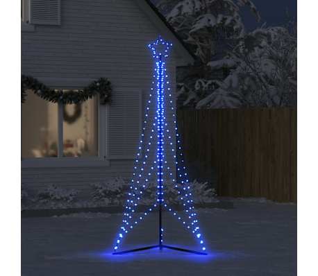 vidaXL Sapin de No&euml;l &agrave; LED 483 LED bleu 240 cm