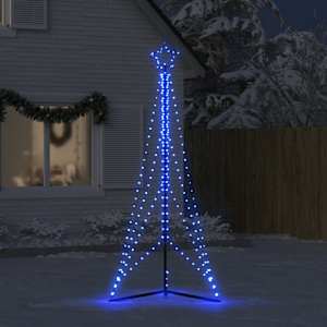 vidaXL Sapin de No&euml;l &agrave; LED 483 LED bleu 240 cm