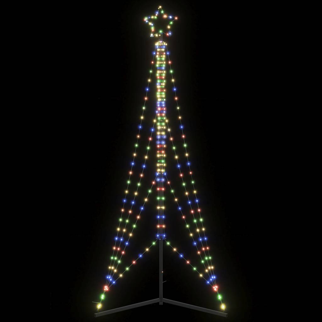 vidaXL Weihnachtsbaum-Beleuchtung 483 LEDs Mehrfarbig 240 cm