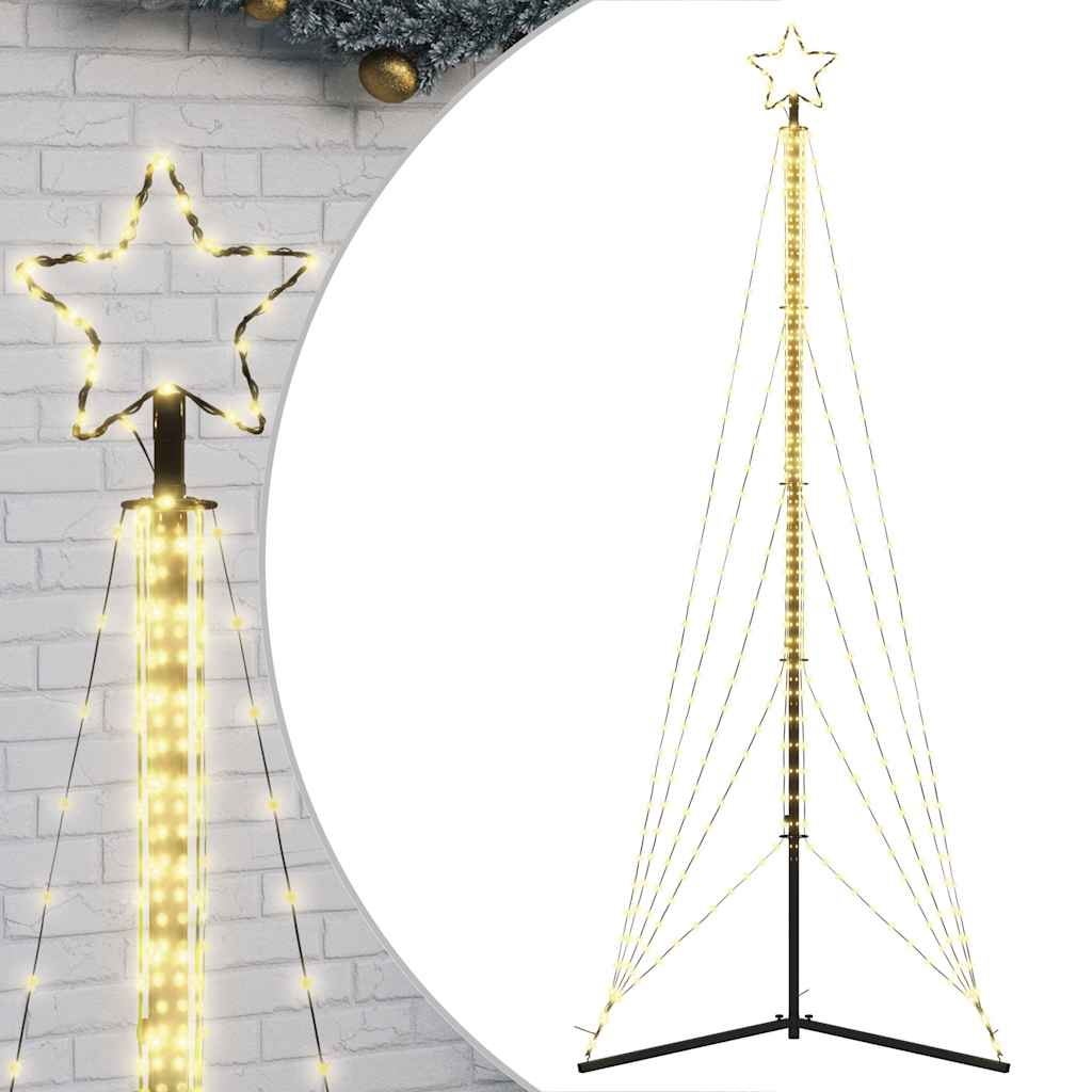 vidaXL LED vánoční stromek 525 teplých bílých LED diod 302 cm