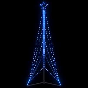 LED vánoční stromek 525 modrých LED diod 302 cm - obrázek 1