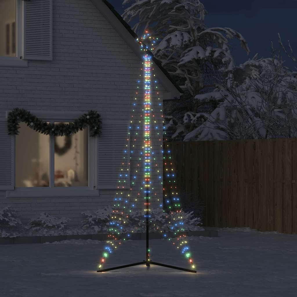 vidaXL Pom de Crăciun LED 525 LED-uri colorate 302 cm