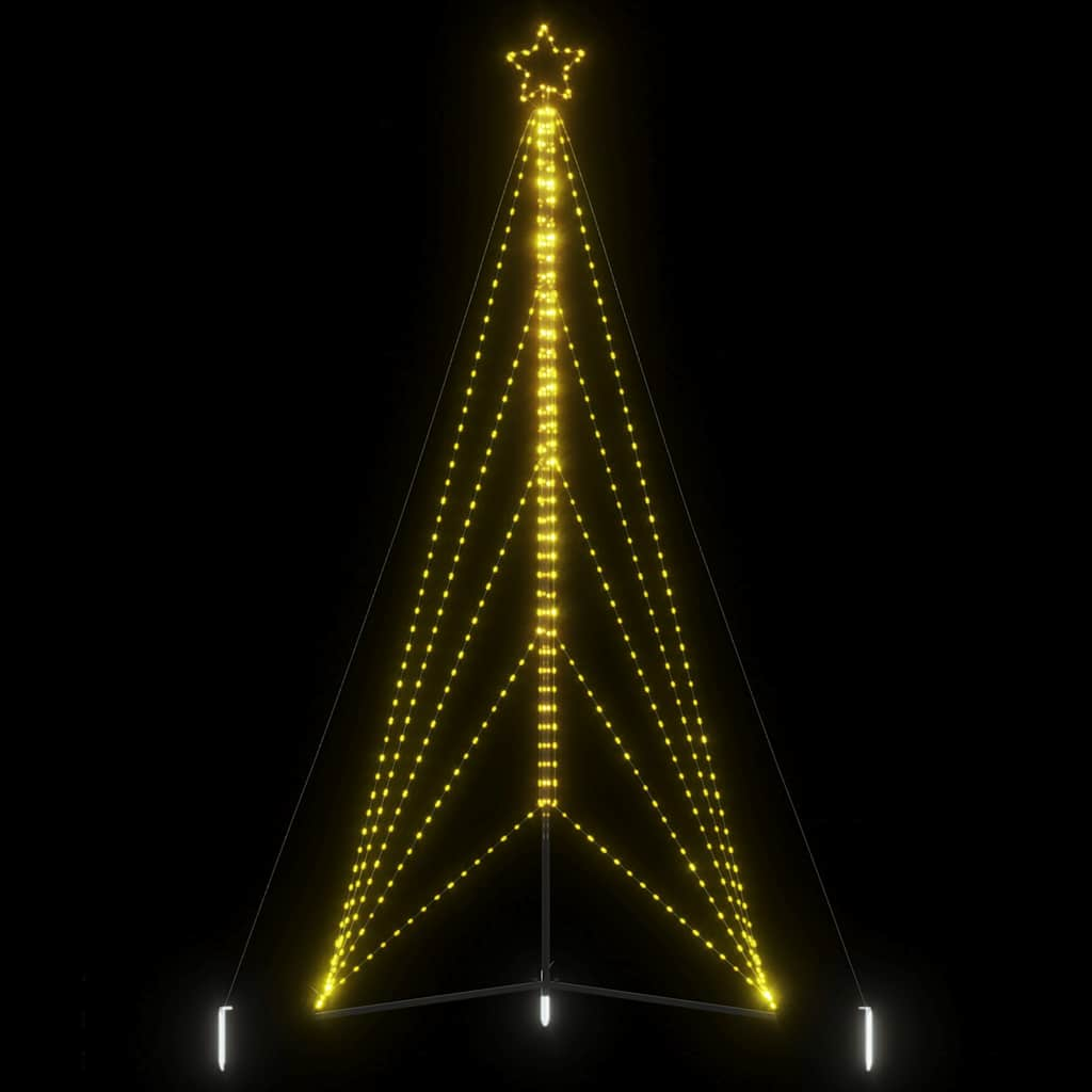 vidaXL LED Weihnachtsbaum 615 LEDs Warmweiß 404,5 cm