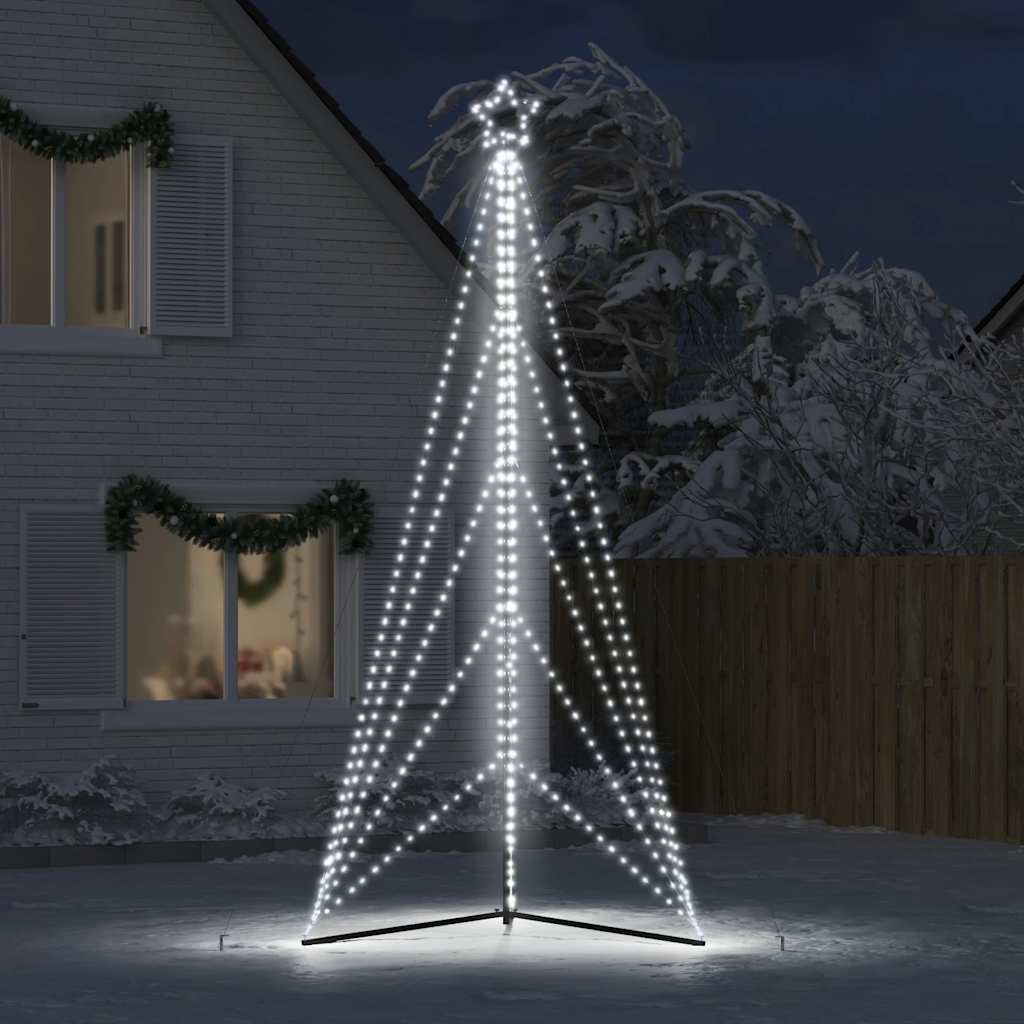 vidaXL hideg fehér LED karácsonyfa 615 LED 404,5 cm