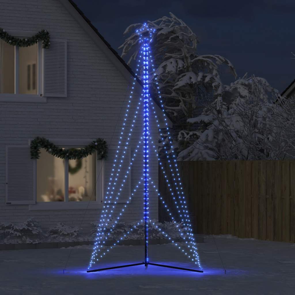 vidaXL LED-kerstboom 615 LEDs 404,5 cm blauw afbeelding