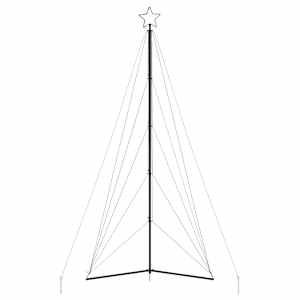LED vánoční stromek 615 modrých LED diod 404,5 cm - obrázek 5