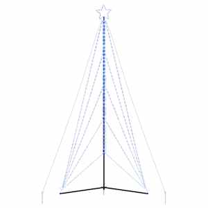 LED vánoční stromek 615 modrých LED diod 404,5 cm - obrázek 6