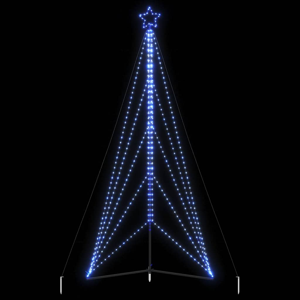 vidaXL Weihnachtsbaum-Beleuchtung 615 LEDs Blau 400 cm