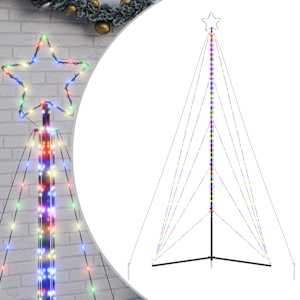 vidaXL LED j&otilde;ulupuu 615 LED v&auml;rviline 404,5 cm