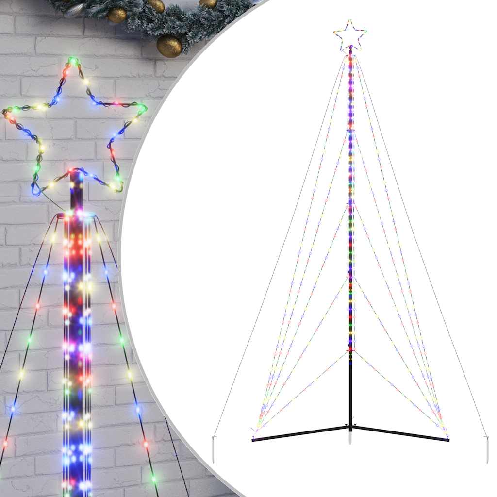 Thumbnail - vidaXL LED Weihnachtsbaum 615 LEDs Mehrfarbig 404,5 cm
