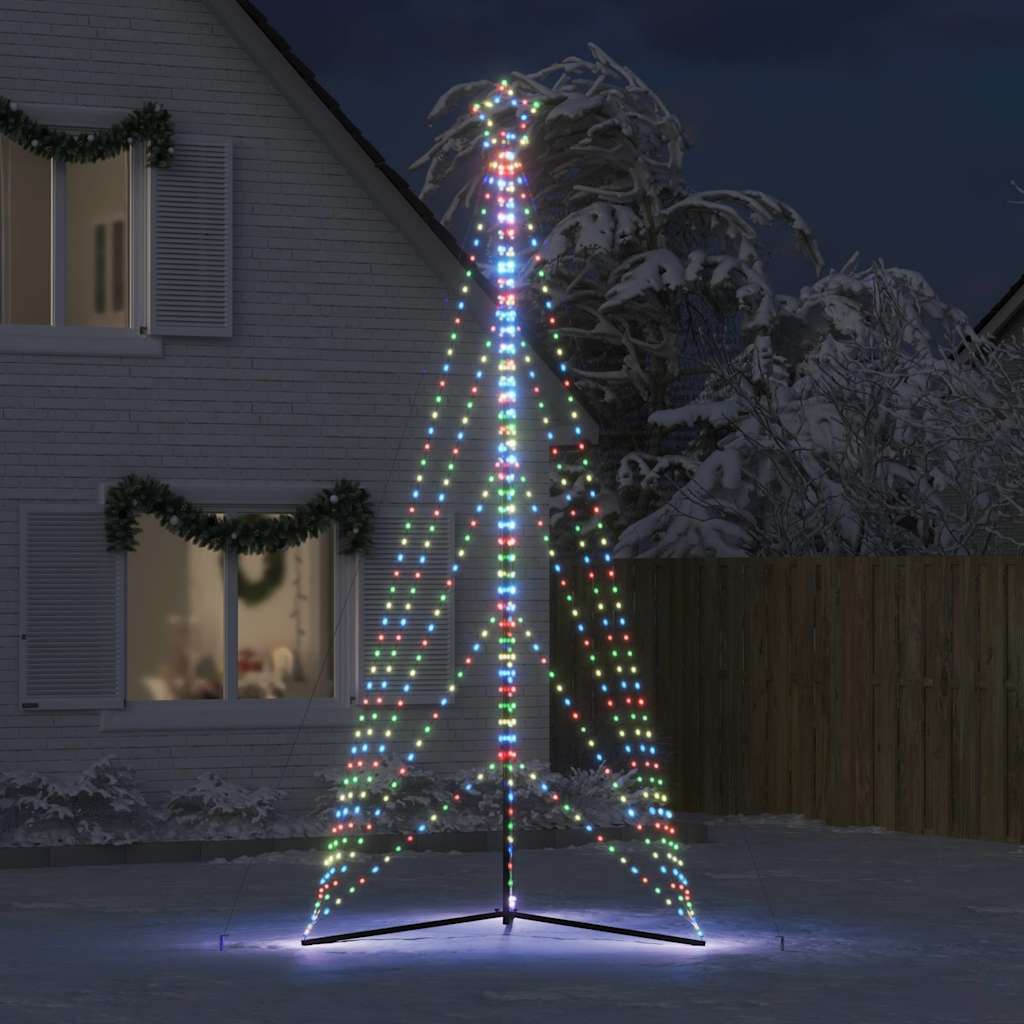 vidaXL LED-kerstboom 615 LEDs kleurrijk 404,5 cm afbeelding