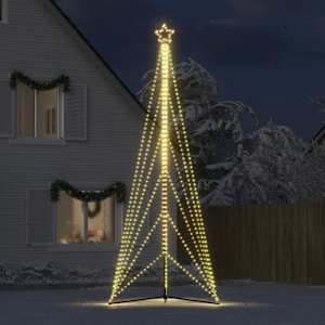 LED vánoční stromek 861 teplých bílých LED diod 478 cm - obrázek 3