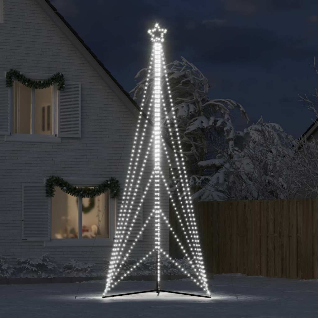 vidaXL hideg fehér LED karácsonyfa 861 LED 478 cm