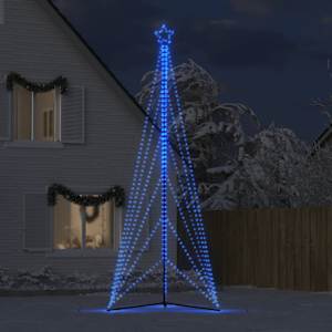 LED vánoční stromek 861 modrých LED diod 478 cm - obrázek 3