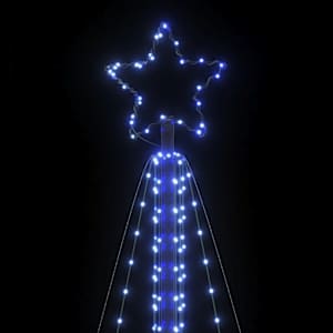 LED vánoční stromek 861 modrých LED diod 478 cm - obrázek 10