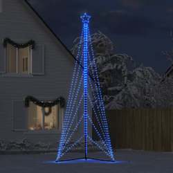 vidaXL LED Weihnachtsbaum 861 LEDs Blau 478 cm