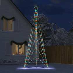 vidaXL LED v&aacute;nočn&iacute; stromek 861 barevn&yacute;ch LED diod 478 cm