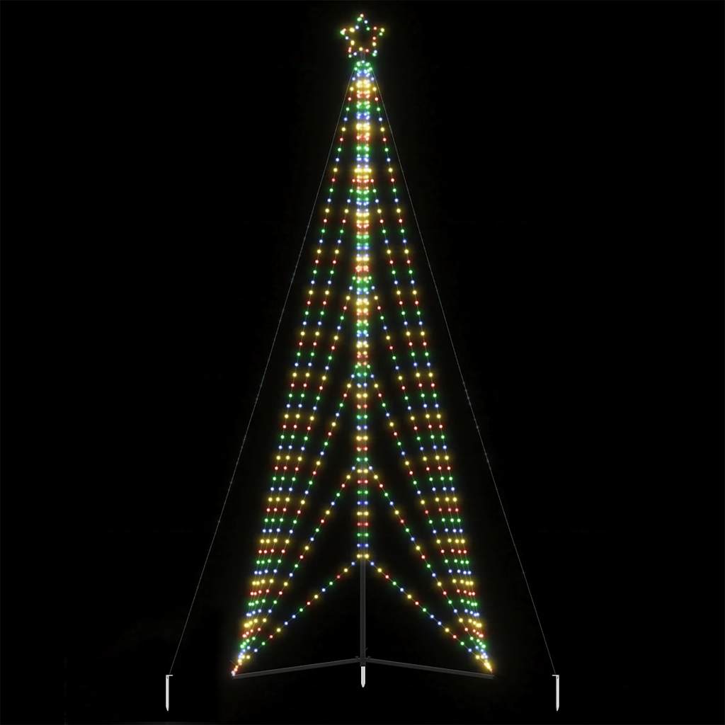 vidaXL Weihnachtsbaum-Beleuchtung 861 LEDs Mehrfarbig 478 cm