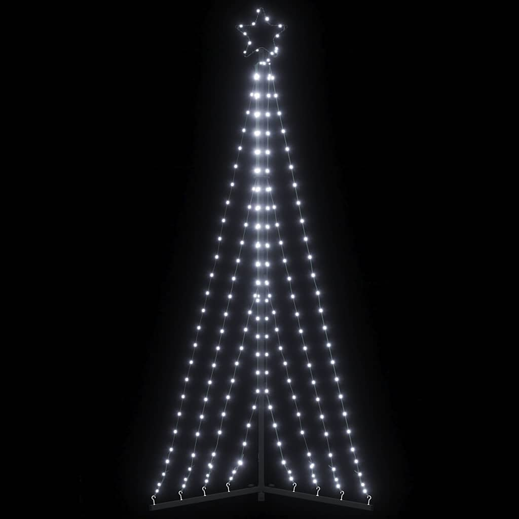 vidaXL Weihnachtsbaum-Beleuchtung 339 LEDs Kaltweiß 187 cm