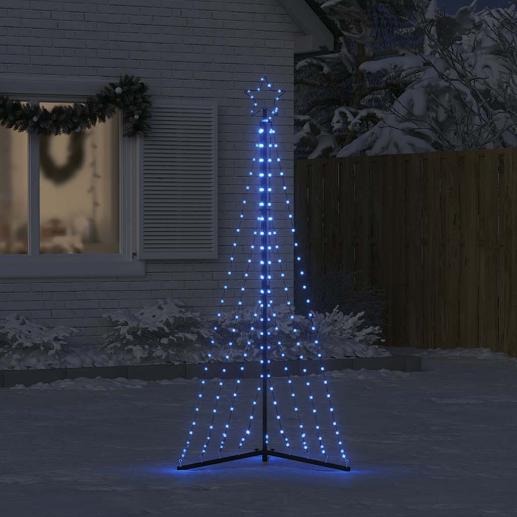 vidaXL LED-kerstboom 339 LEDs 187 cm blauw afbeelding