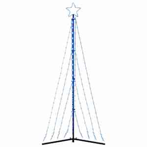 LED vánoční stromek 339 modrých LED 187 cm - obrázek 6