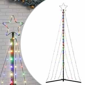vidaXL LED j&otilde;ulupuu, 339 LEDi, v&auml;rviline , 187 cm