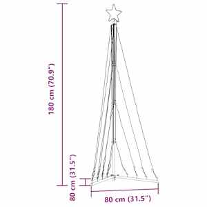 LED vánoční stromek 339 barevných LED diod 187 cm - obrázek 11