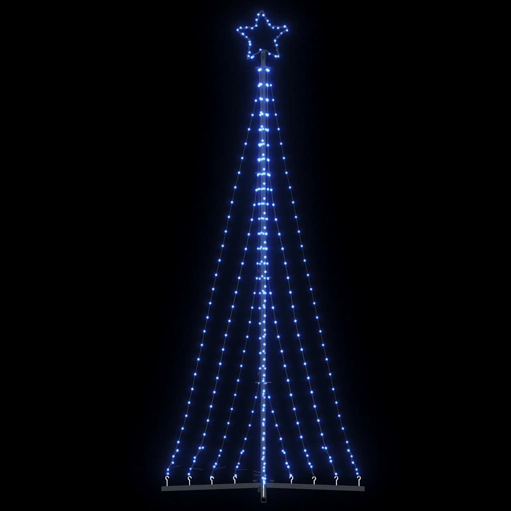 vidaXL LED Weihnachtsbaum 447 LEDs Blau 249 cm