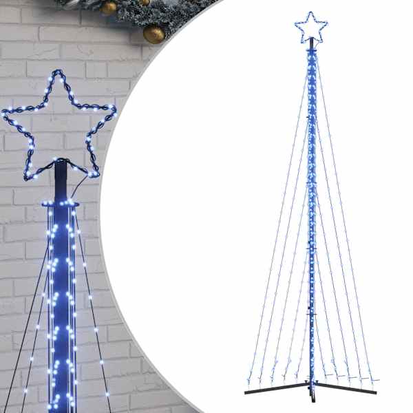 vidaXL LED j&otilde;ulupuu, 495 LEDi, sinine, 300,5 cm