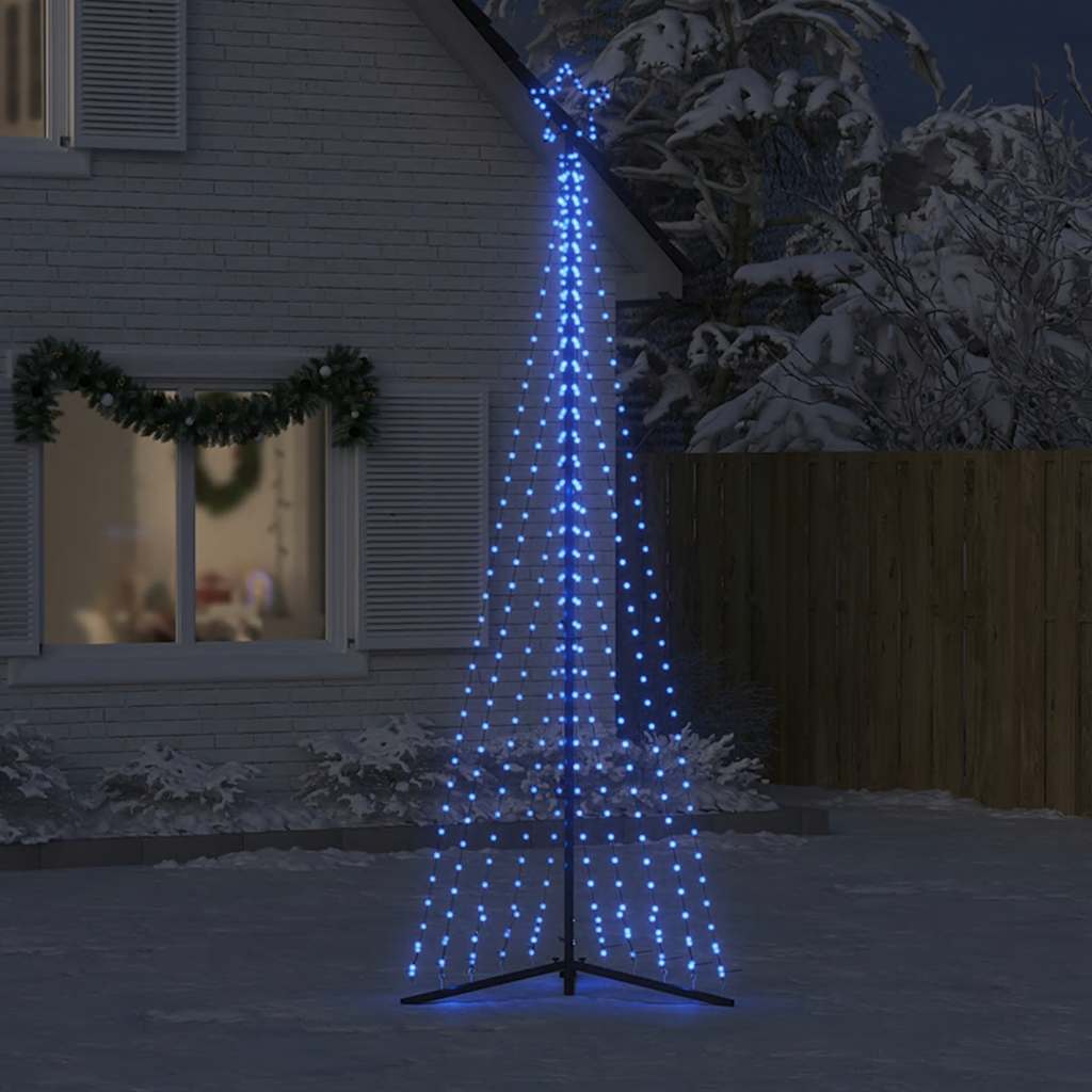 vidaXL LED-kerstboom 495 LEDs 300,5 cm blauw afbeelding