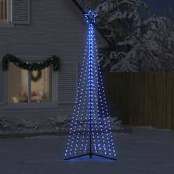 vidaXL LED v&aacute;nočn&iacute; stromek 495 modr&yacute;ch LED diod 300,5 cm