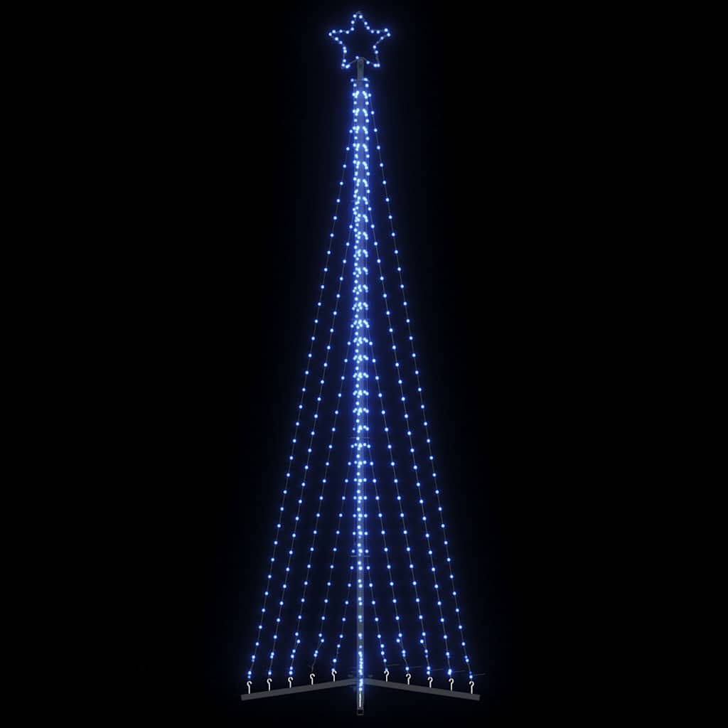 vidaXL LED Weihnachtsbaum 495 LEDs Blau 300,5 cm