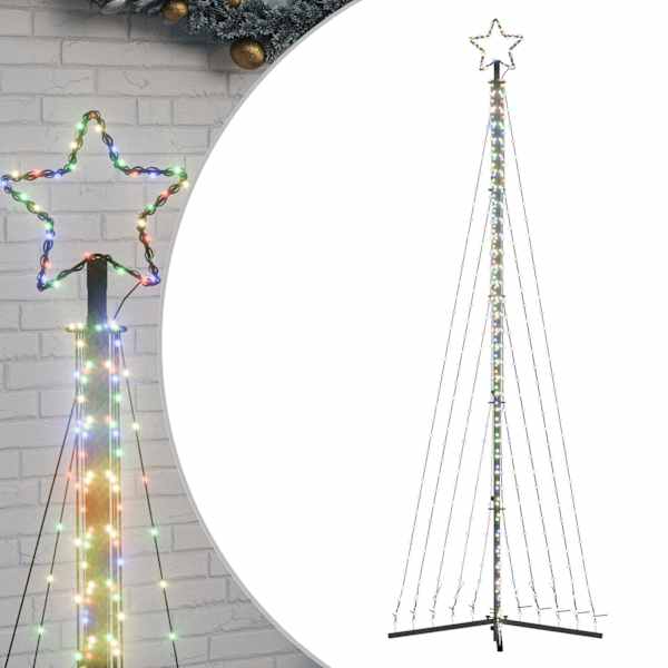 vidaXL LED j&otilde;ulupuu 495 LED v&auml;rviline 300,5 cm
