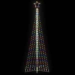 LED božično drevo 495 LED barvita 300,5 cm